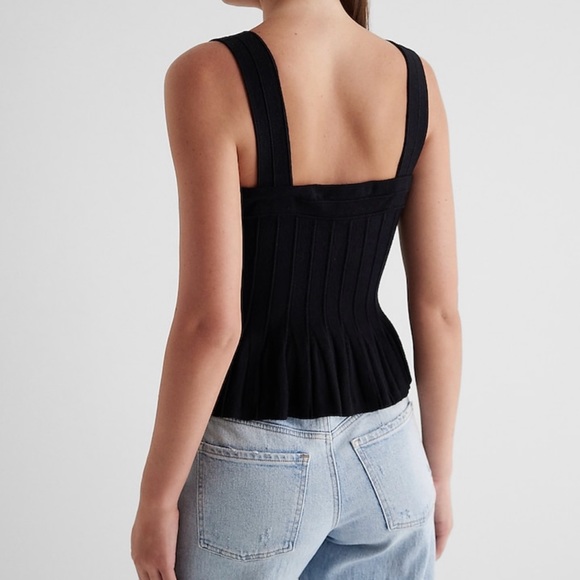 Black sweater tank top Express never warn! - Picture 3 of 5